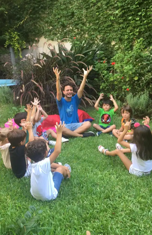 cumpleaños infantil al aire libre